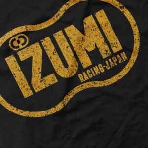 vintage izumi racing t shirt black detail