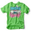 sinisalo racing pink on green shirt