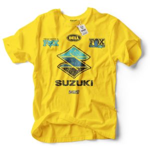 factory suzuki moto fox racing shirt