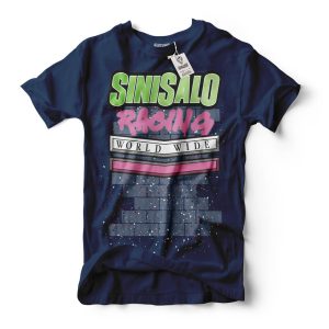 sinisalo worldwide racing graffiti on navy woman