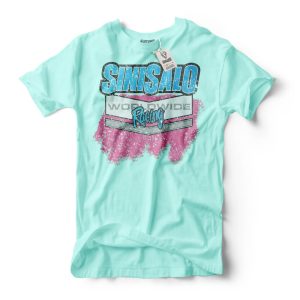 sinisalo worldwide racing on blue woman